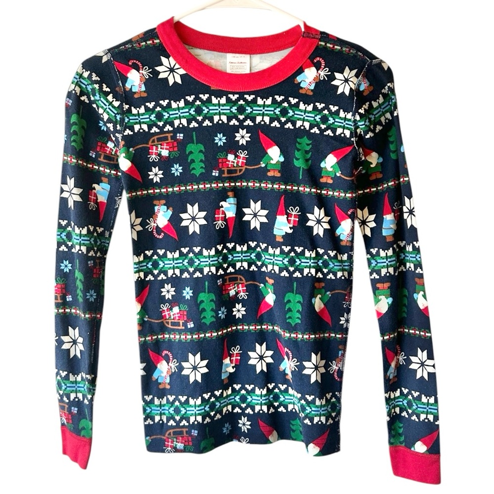 Hanna Andersson‎ Gnome Sweet Holiday Long John Pajama Top